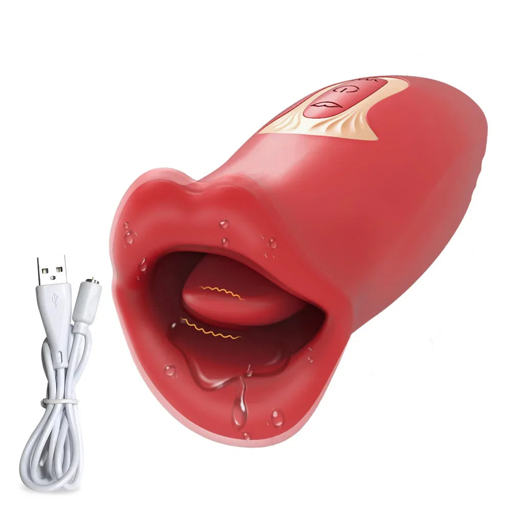 Mouth Sucking Licking Vibrator for Women Oral Nipple Clitoris Vibration Flirting Stimulation Adult Female Sex Toys Masturbation FREE Shipping