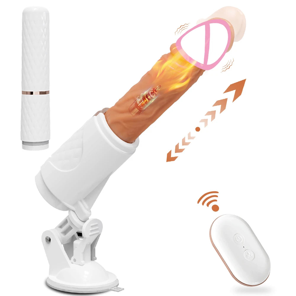 Automatic Thrusting Dildo G spot Vibrator with Suction Cup Sex Toy for Women Adult Hand-Free Sex Fun Anal Vibrator for Orgasm FREE Shiiping