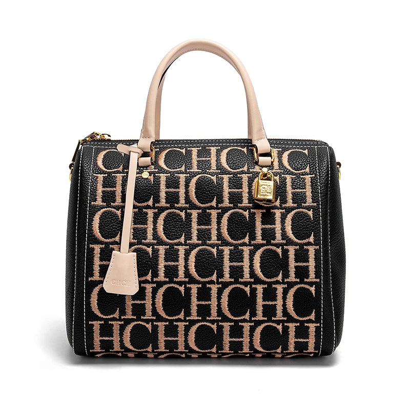 CHCH Women's Shoulder Bag New Embroidered Letter Design Handbag Women's Tote Bag