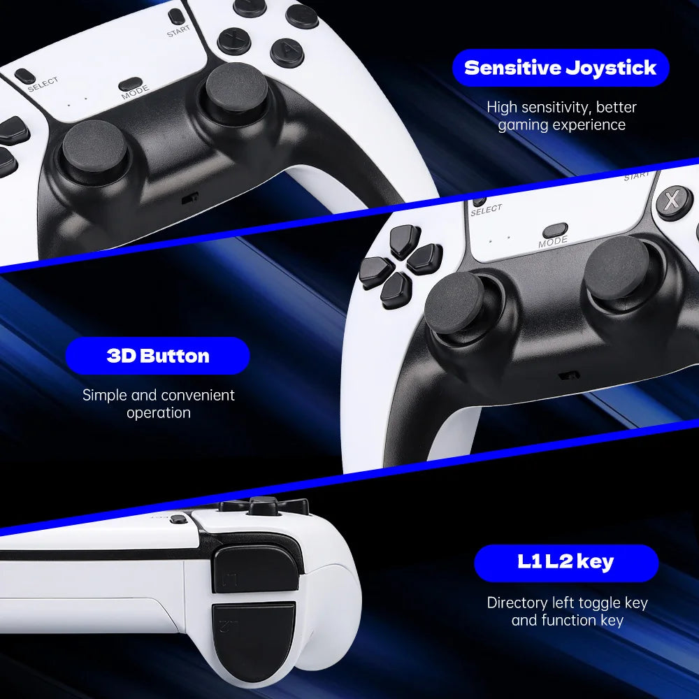 M15 Game Stick 4K Mini Retro Video Game Console Built-in 20000 Games Wireless Gamepads Video Game Controller Support 2 Player FREE Shipping