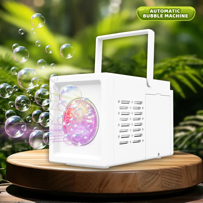 10 hole handheld portable stage bubble machine outdoor toy parent-child interactive game without battery and bubble water FREE Shipping