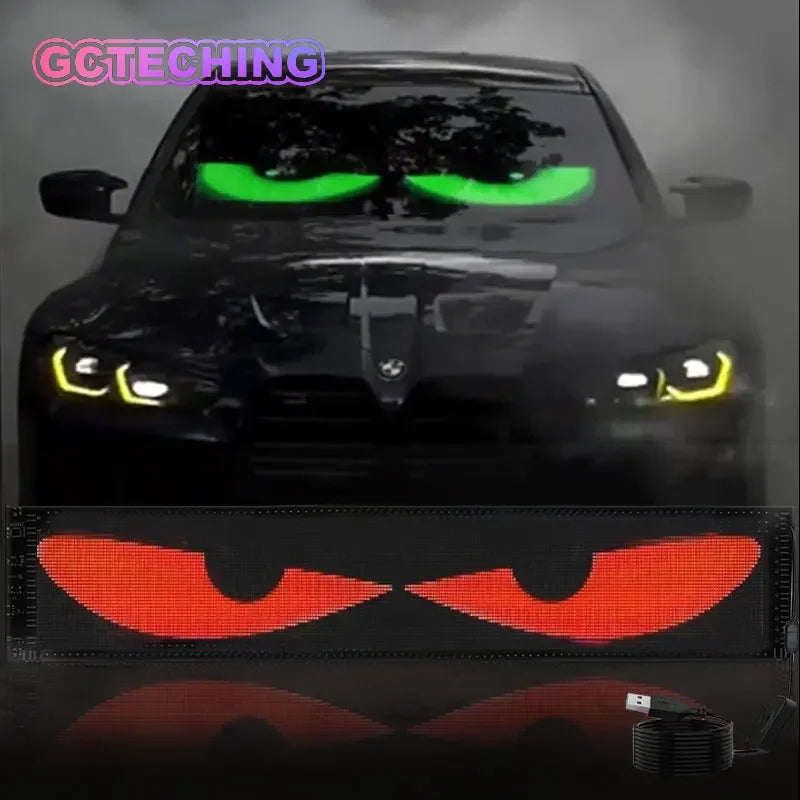 Led Eyes For Truck Led Matrix Panel RGB LED Car Panel DIY Programmable Bluetooth App Control Scrolling Light FREE Shipping