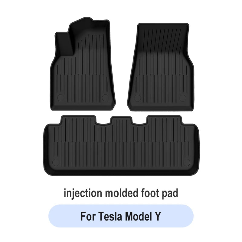 Car Floor Mats for Tesla Model 3 Y 2019-2024 Car Four Seasons Waterproof Non-slip Floor Mat NEW TPE Special Car Accessories