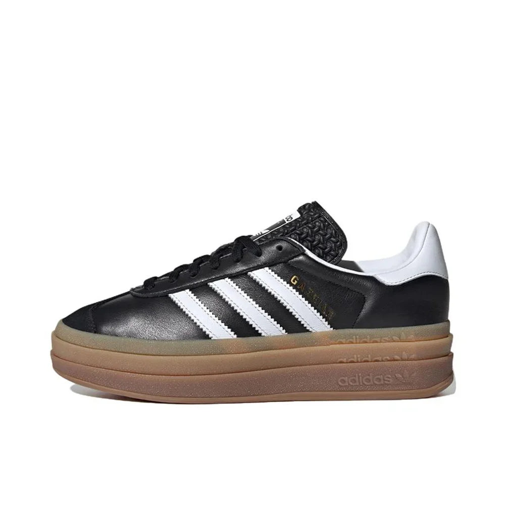 Adidas Originals Gazelle Bold Women Indigo White Fashion Classic Thick Platform Non-slip Height Increase Board Shoes Free Shipping