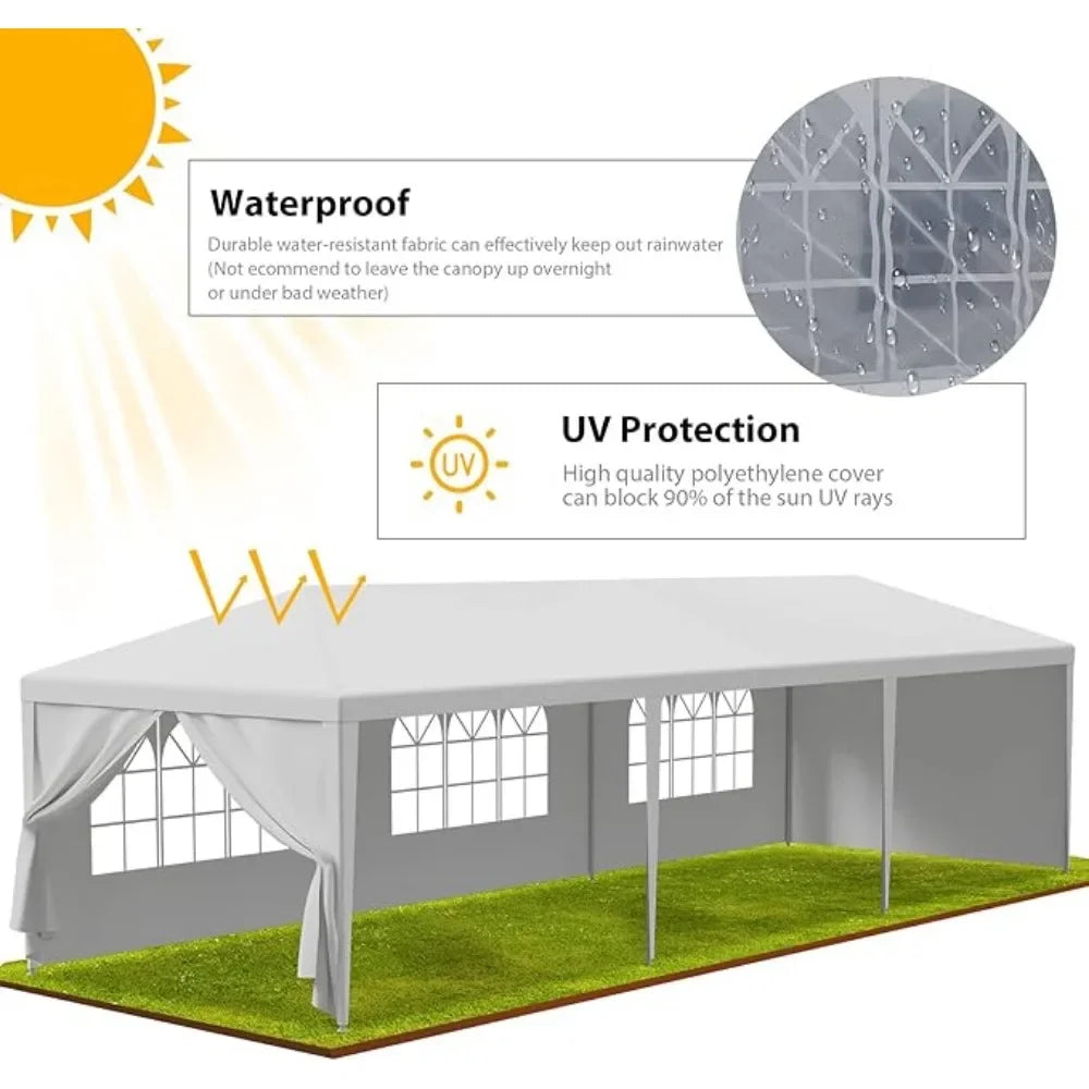 10'x30' Outdoor Canopy Tent Patio Camping Gazebo Shelter Pavilion Cater Party Wedding BBQ Events Tent Toldo para eventos FREE Shipping