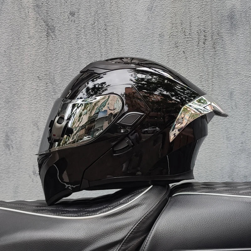 Motorcycle helmets Double Visors Modular Flip Up helmet DOT approved Full face casque moto racing Motocross helmet DOT