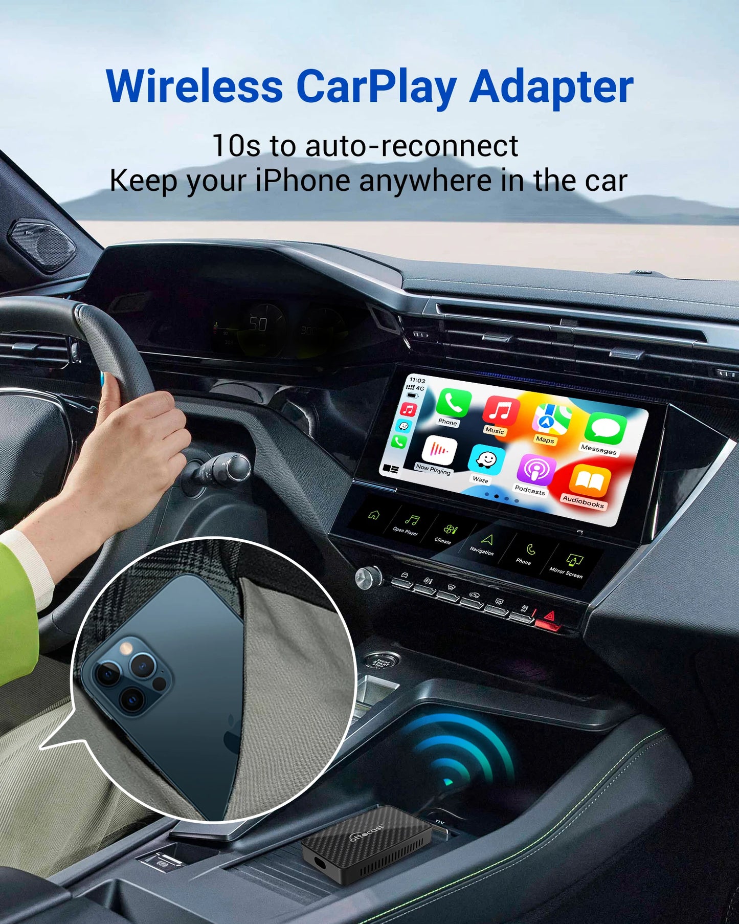 OTTOCAST Play2Video Pro Wireless CarPlay Android Auto Adapter Built in Youtube Netflix IPTV TikTokCar Accessories for Kia Toyota FREE SHIPPING