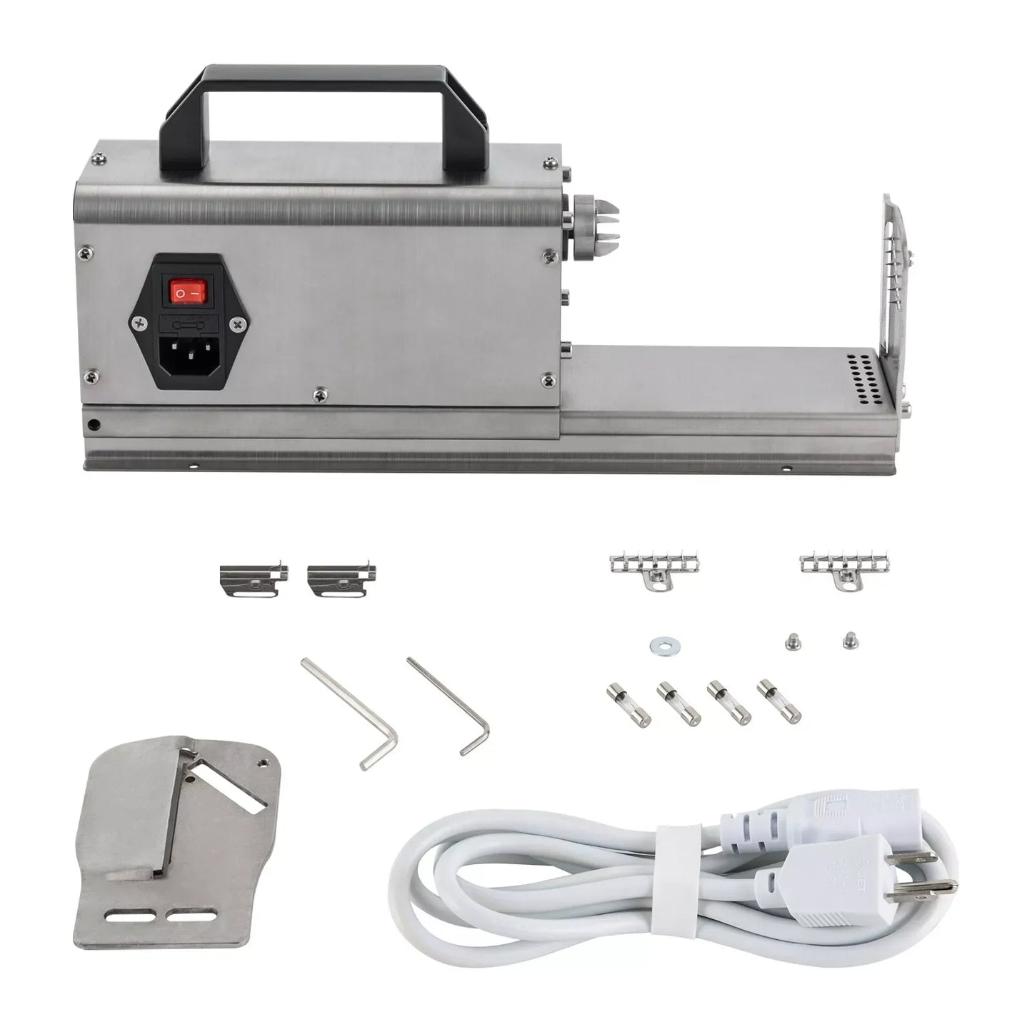 40W Electric Twisted Spiral Potato Cutter Stainless Steel 200RPM Semi-Automatic French Fry Twisted Potato Tower Cutter