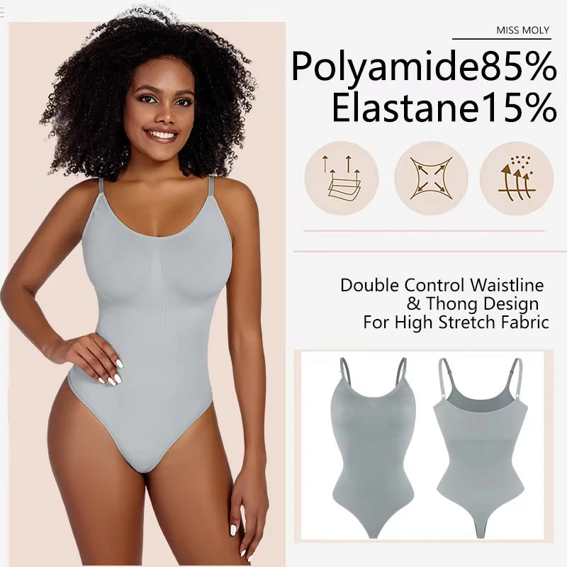 Smoothing Shapewear Bodysuit for Women Faja Full Body Shaper Thong Soft Body Shaping Sculpting Breast Slimming Underwear FREE Shipping