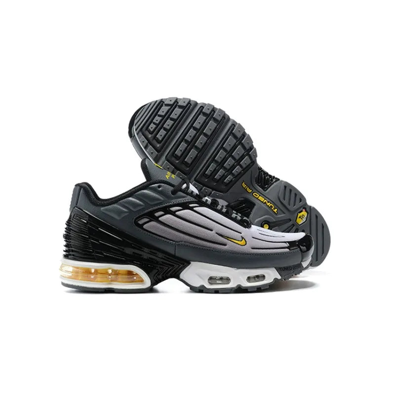 Nike Air Max Plus TN 3 Triple White Classics Lightweight Air Cushion Wear-Resistant Men Running Shoes White Walking Sneakers FREE Shipping