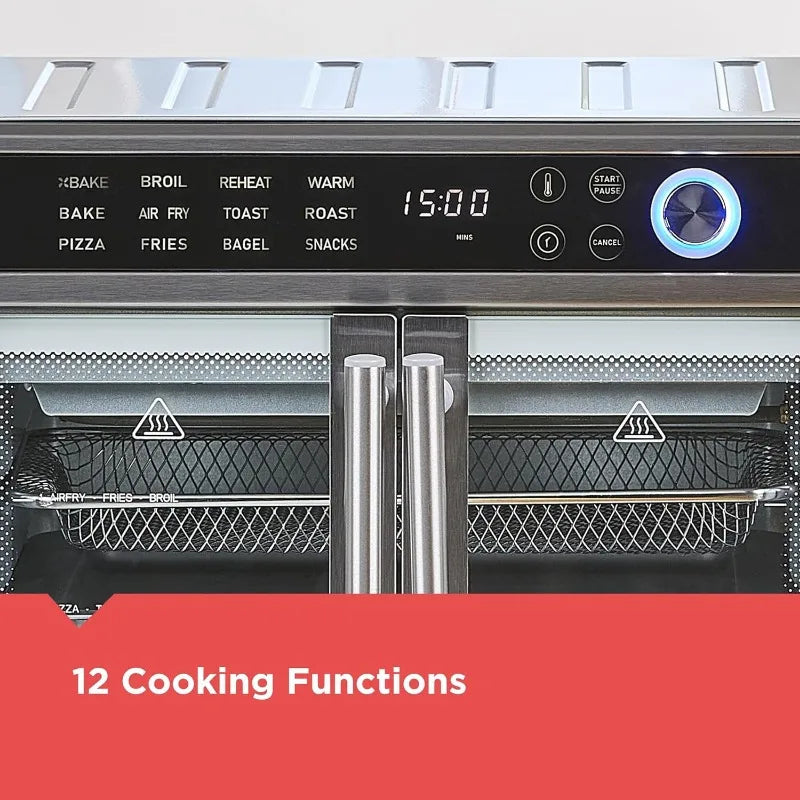 BLACK+DECKER Crisp 'N Bake Air Fryer Toaster Oven Combo, 12 in 1 Countertop Convection Oven Cooks Food Fast, Fits a Whole Pizza FREE Shipping