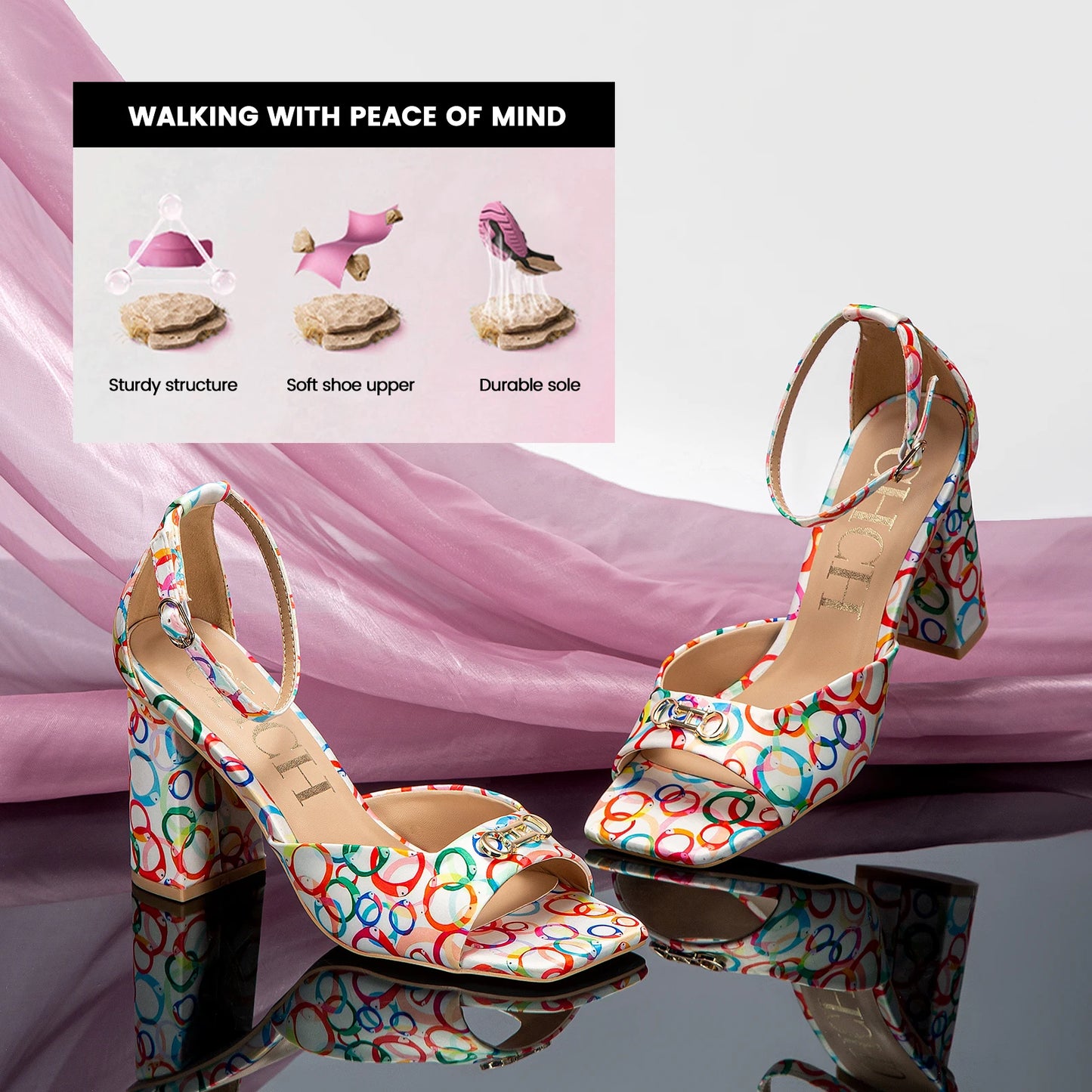 Heels Carolina Herrera New York Design Women's High Heels Exquisite Workmanship Comfortable and Versatile FREE SHIPPING
