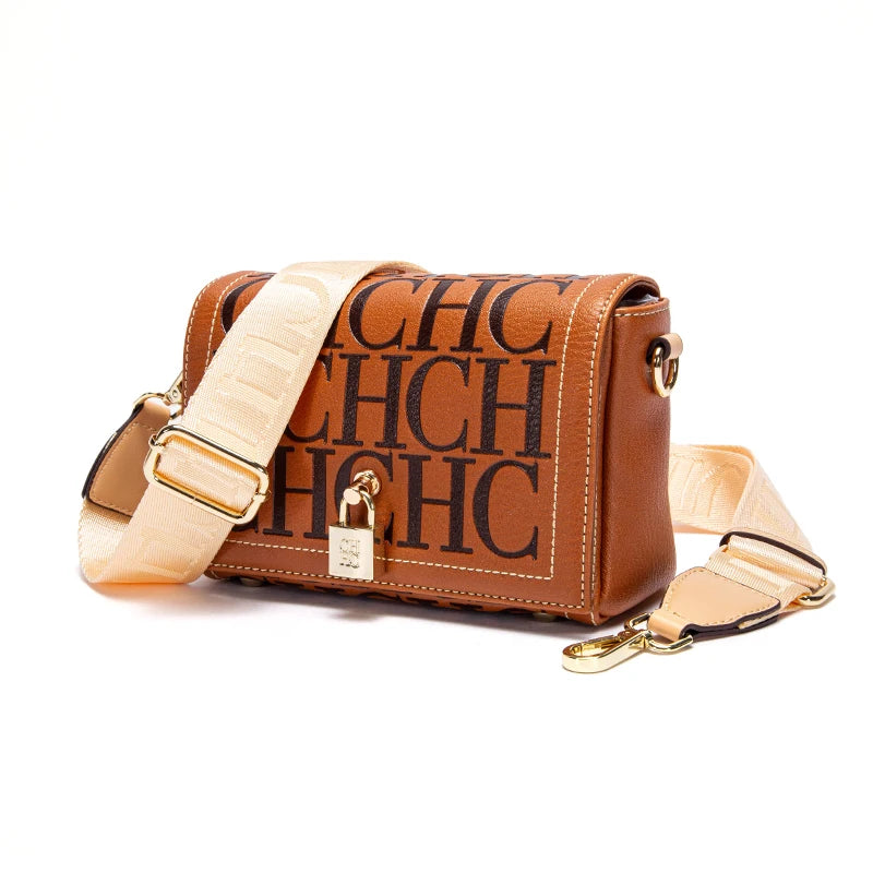 Carolina Herrera Crossbody Bag New Purple Magnetic Flip Cover Commuter Women's Bag Wallet FREE Shipping
