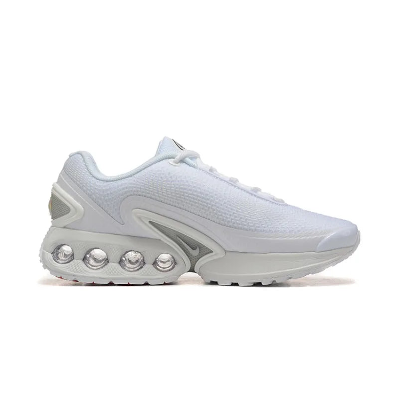 Nike Air Max DN Triple White Soft Anti Slip Durable Cushioned Rebound Mesh Breathable Low Leisure Sports Running Shoes FREE Shipping