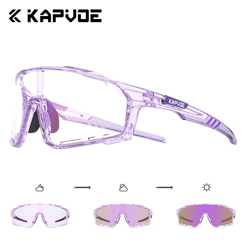 Kapvoe Fashion Cycling Glasses Sports Sunglasses Bicycle Men Women Bike Goggles Sports Eyewear Running Hiking Driving 2025 New FREE Shipping