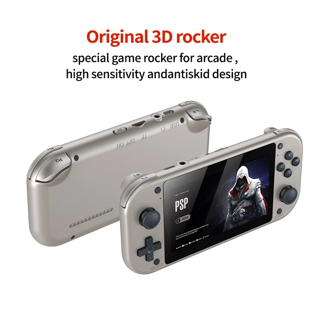Trimui Smart Pro Handheld Game Console 4.96''IPS Screen Linux System Joystick RGB Lighting Smartpro Retro Video Game Player Gift