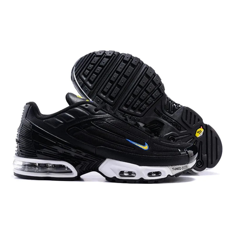 Nike Air Max Plus TN 3 Triple White Classics Lightweight Air Cushion Wear-Resistant Men Running Shoes White Walking Sneakers FREE Shipping