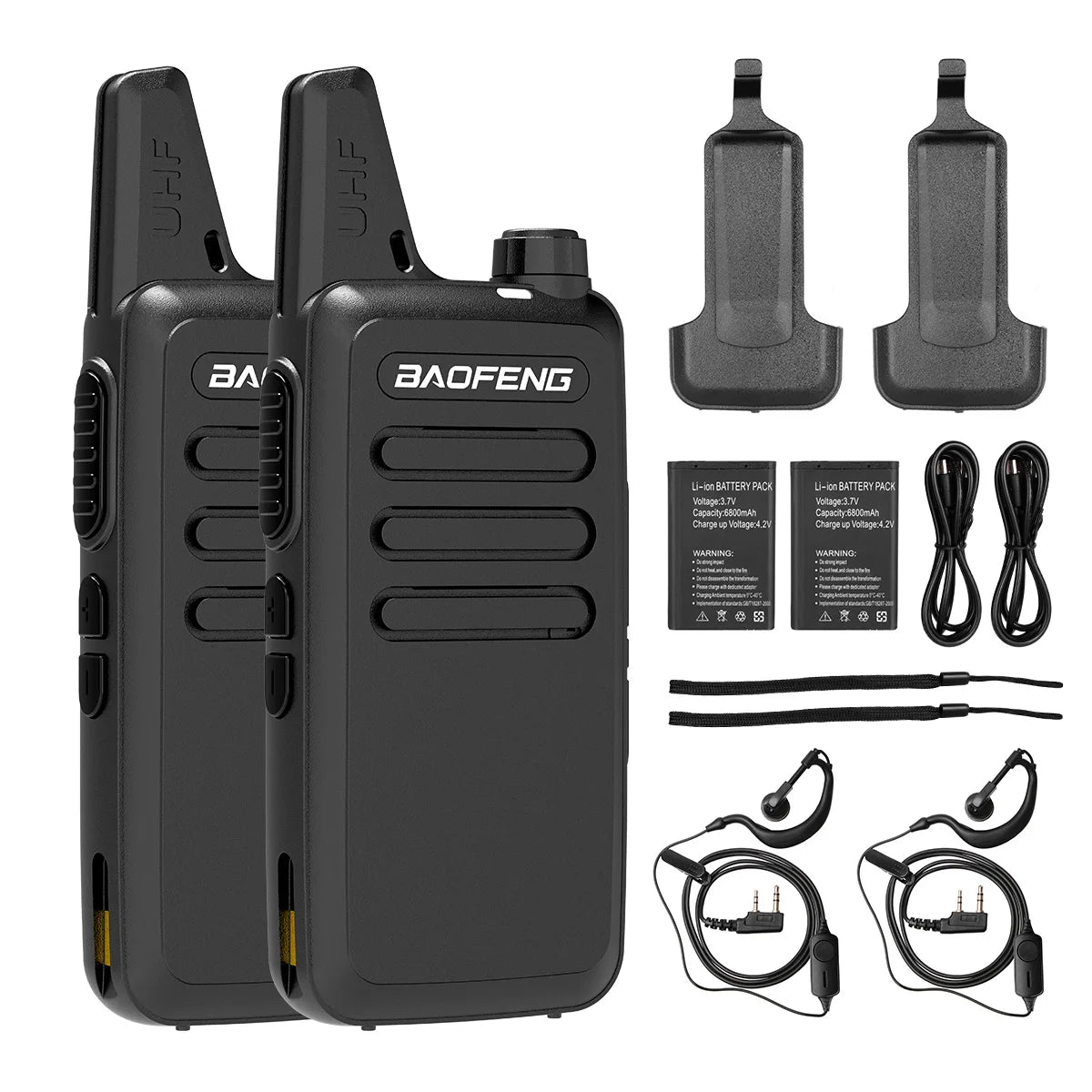 BAOFENG BF-888S Upgraded Walkie Talkies T20 Long Range Walkie Talkie for Adults with Earpiece Mic Rechargeable 2-Way Radios Hand Free Shipping