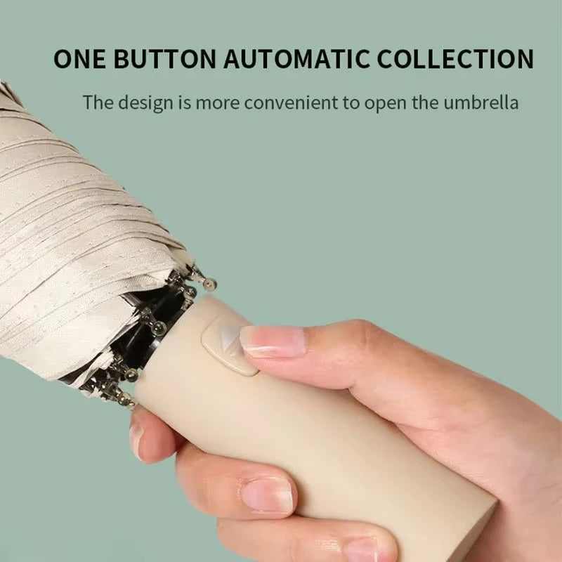 Xiaomi 24 Bone Solid Color Automatic Umbrella Light Collapsible Large Format Outdoor Sunshade UV Protection Automatic Umbrella FREE Shipping