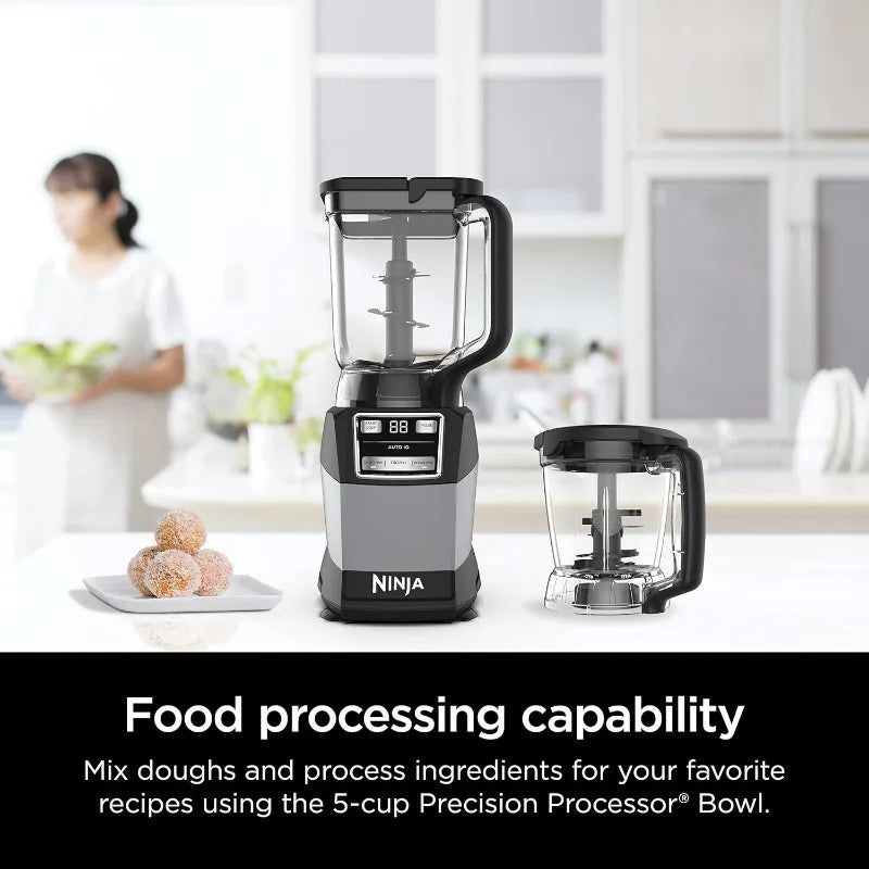 Ninja Blender, Compact Kitchen System, 1200W, 3 Functions for Smoothies,Dough&Frozen Drinks with Auto-IQ, 72-oz.* Blende Pitcher FREE Shipping