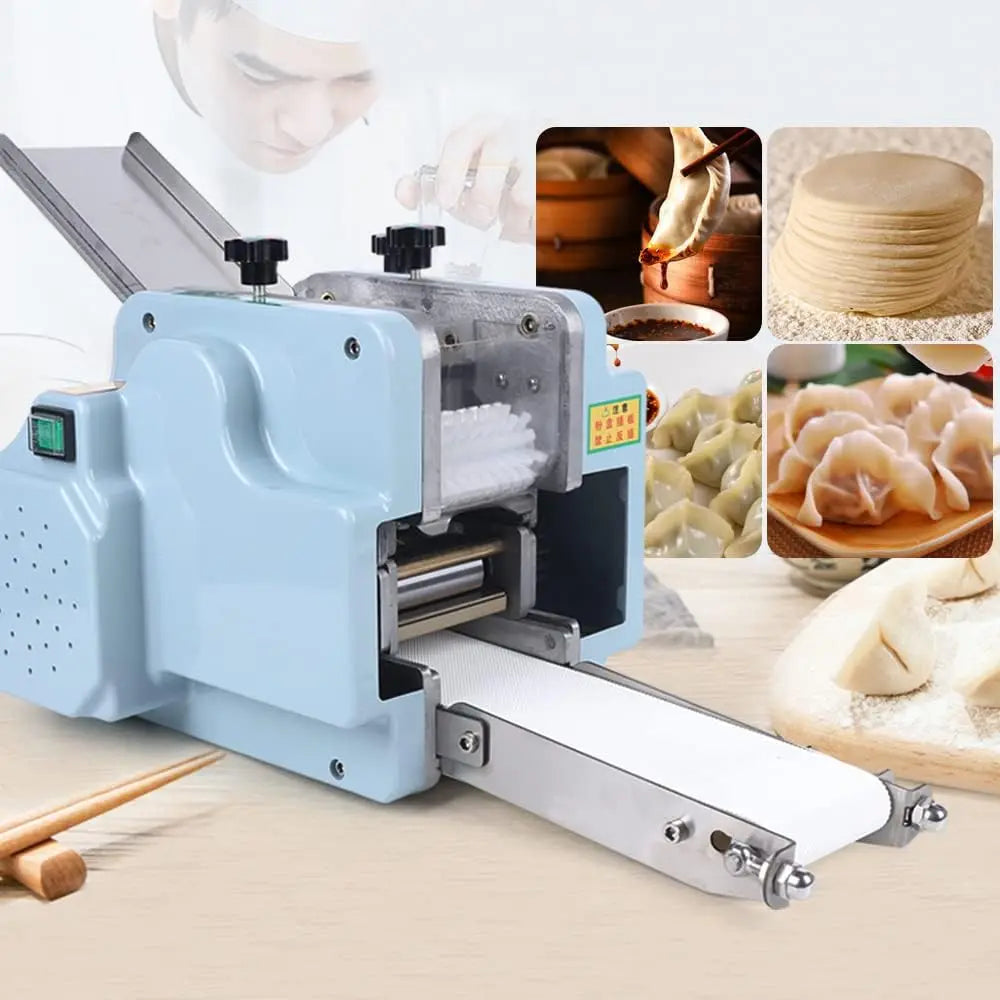 140W Commercial Electric Dumpling Skin Maker Wonton Dough Maker for Kitchen Noodle Shops Breakfast Shops Street Snack Shops