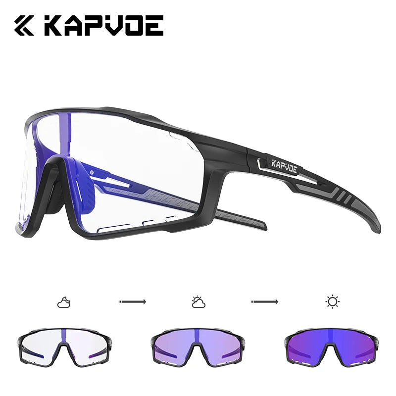 Kapvoe Fashion Cycling Glasses Sports Sunglasses Bicycle Men Women Bike Goggles Sports Eyewear Running Hiking Driving 2025 New FREE Shipping