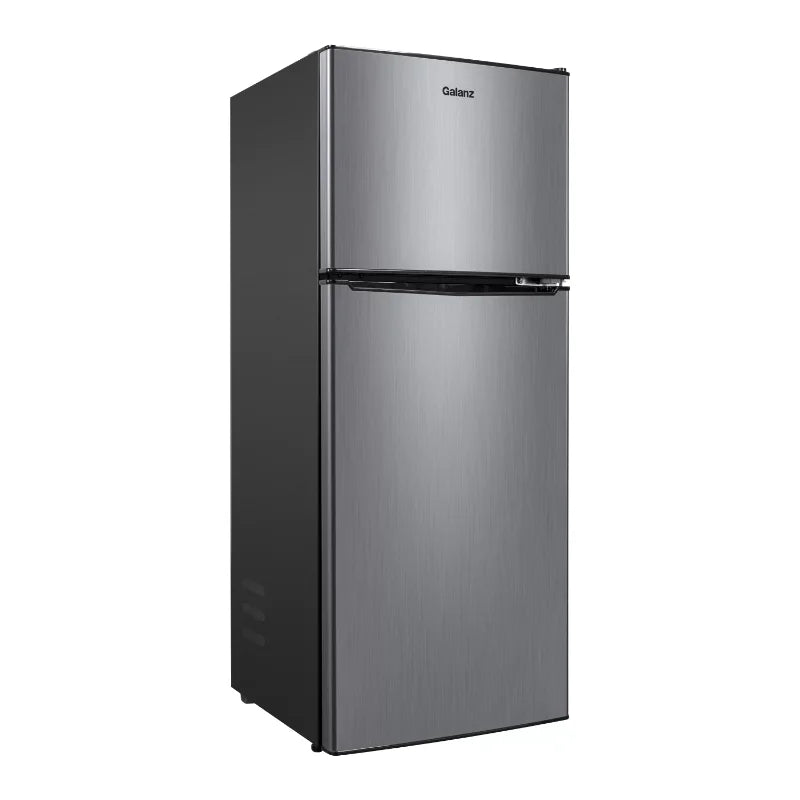 Galanz 4.6. Cu ft Two Door Mini Refrigerator with Freezer, Stainless Steel FREE Shipping