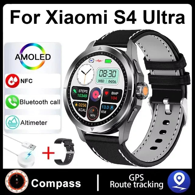Xiaomi S4 Ultra Outdoor Sports Smart Watch Men 1.53 inch AMOLED NFC GPS Compass Heart rate Waterproof BT Call Smartwatch reloj Xiaomi FREE Shipping
