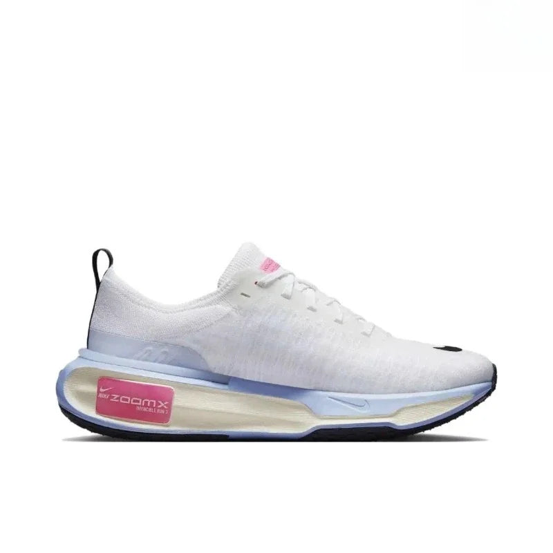 Nike ZoomX Invincible Run 3 White Light Blue Non-slip Cushioning Shock-absorbing Lightweight Men Women Casual Running Shoes FREE Shipping
