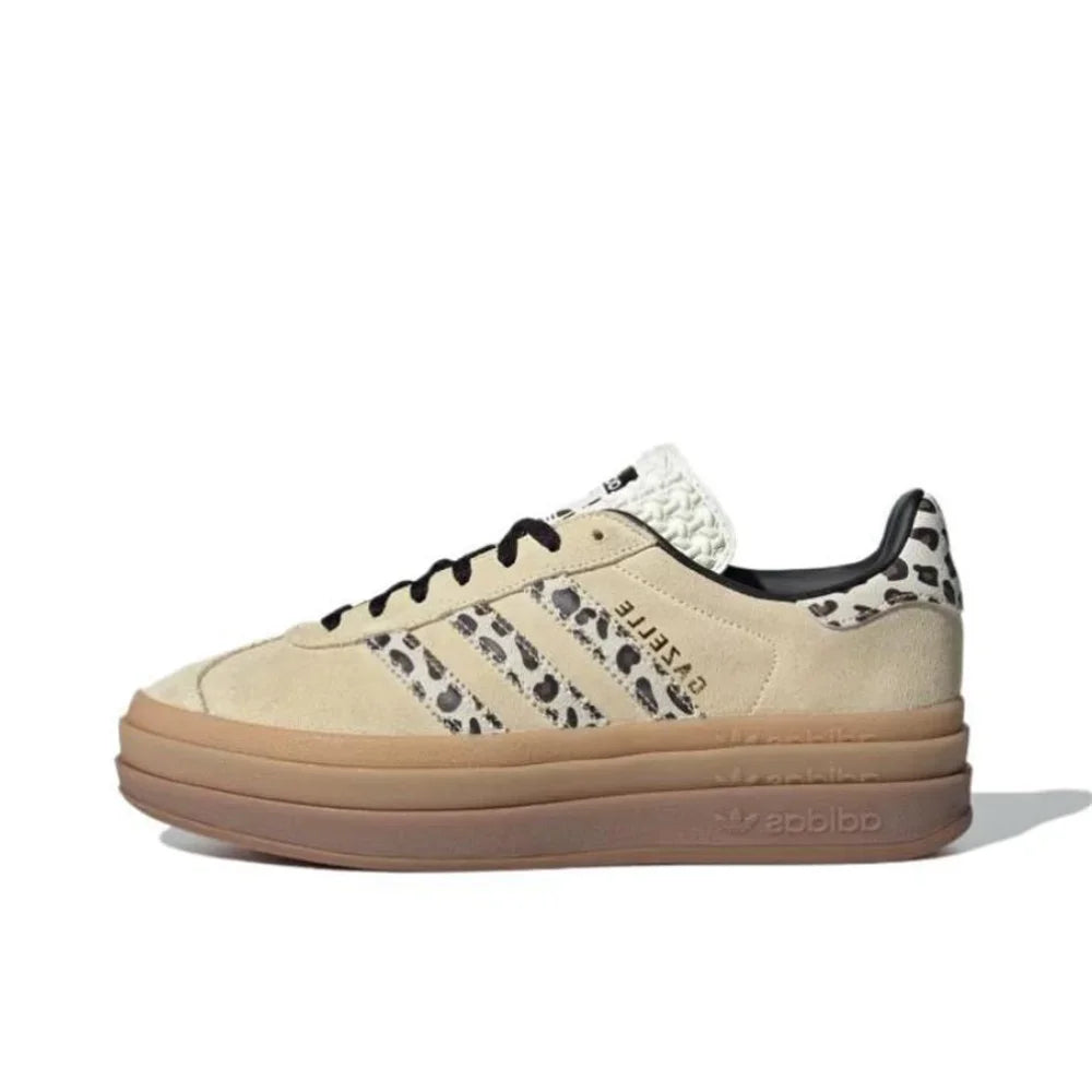 Adidas Originals Gazelle Bold Women Indigo White Fashion Classic Thick Platform Non-slip Height Increase Board Shoes Free Shipping