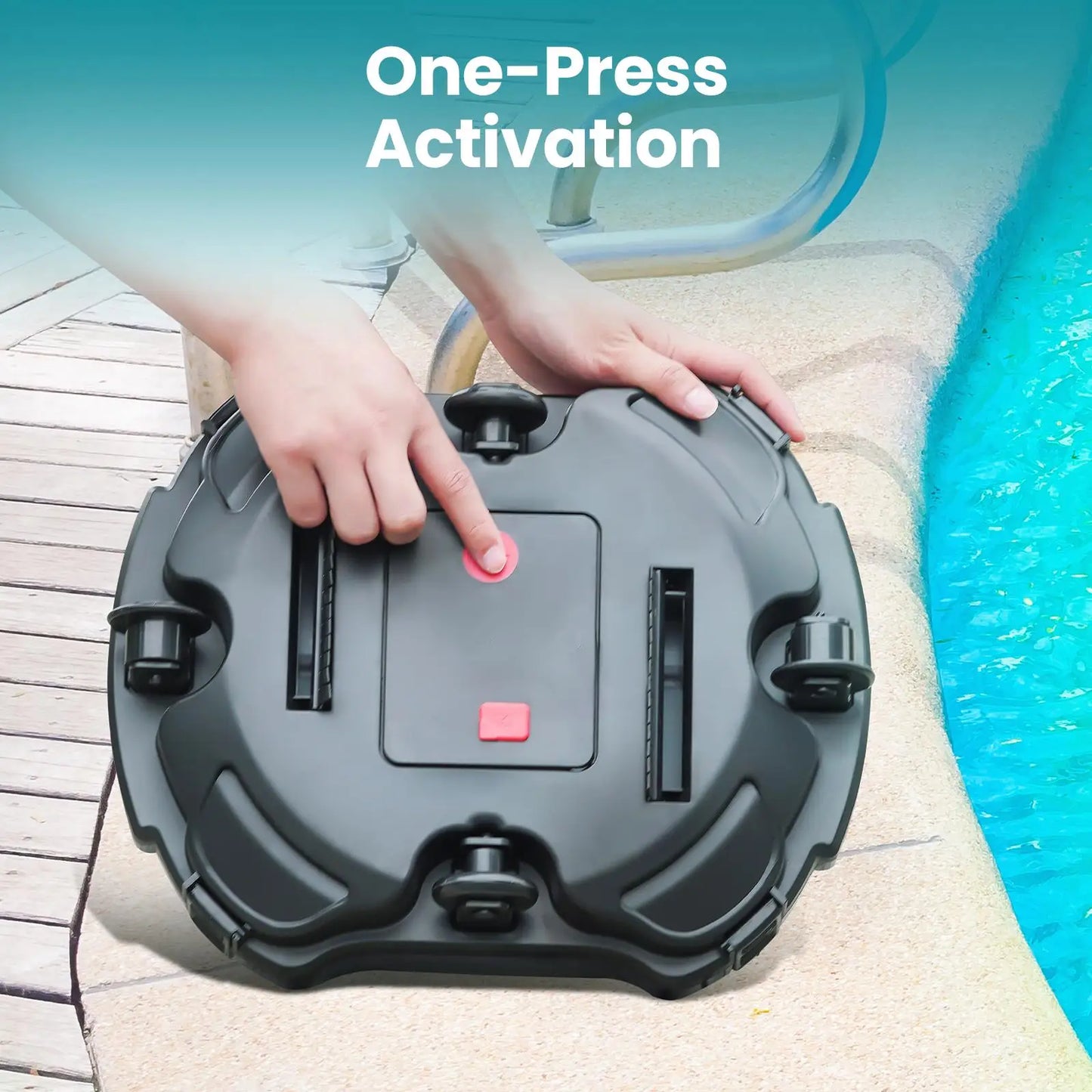 Automatic Cordless Pool Vacuum Cleaner with Self-Parking & Dual Motors - Indicator Free Shipping