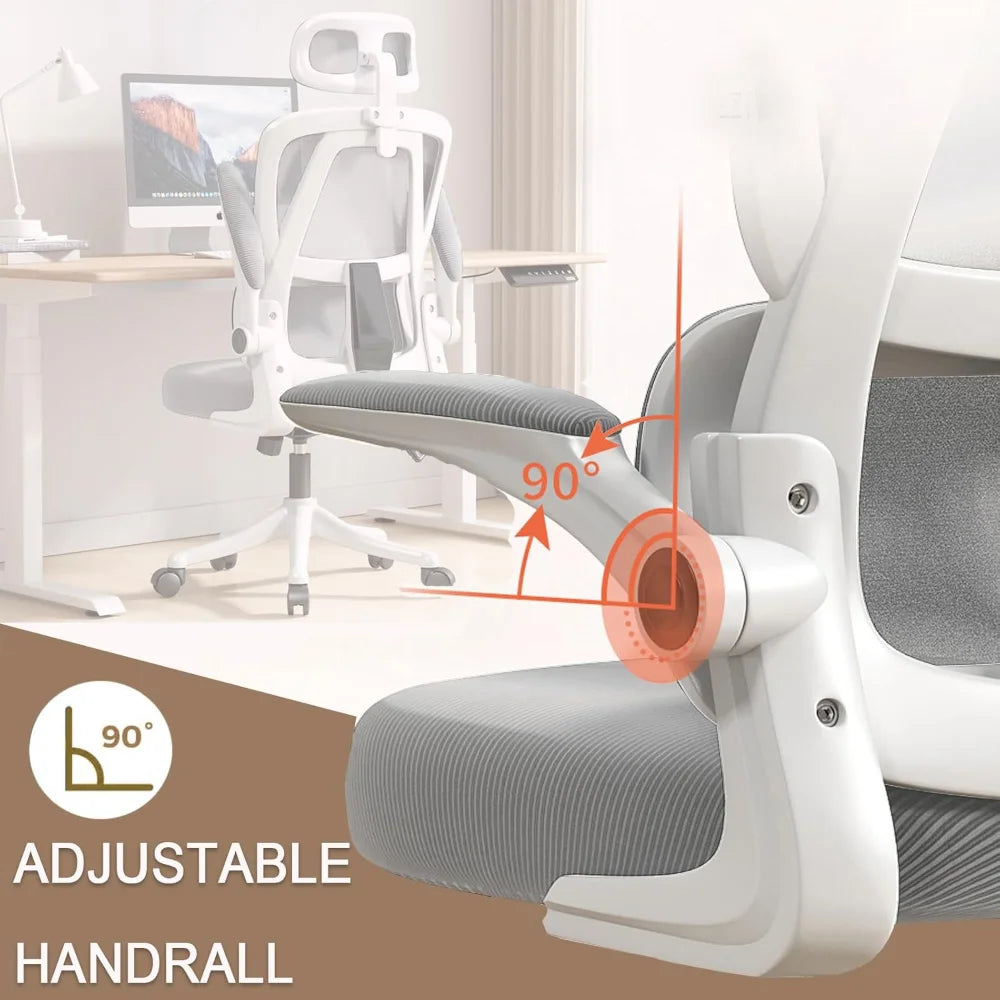 Computer Chair, Office Chair, High Back Ergonomic Office Chair with Lumbar Support, Adjustable Headrest, 3D Armrest FREE Shipping
