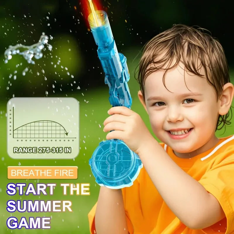Led Light Emitting Electric Water Gun Toys Children Automatic Sensor Lights Water Pistol Summer Outdoor Beach Pool Toy for Kids FREE Shipping