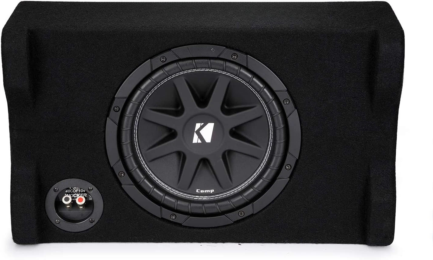 Kicker 48CDF104 10" Subwoofer in Down Firing Enclosure, 4-Ohm FREE Shipping