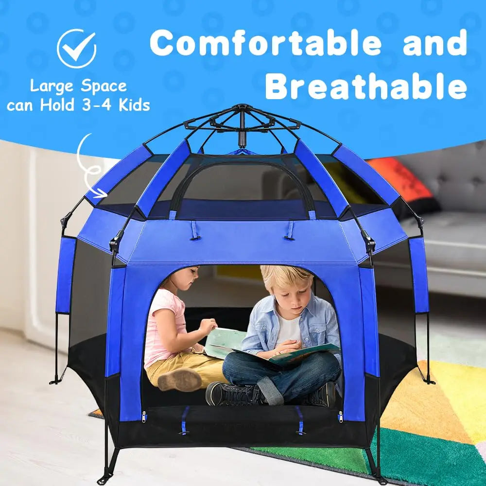Outdoor Baby Playpen with Canopy Beach Tent for Kids and Toddlers Portable Lightweight Pop Up Pack and Play Playards with Travel FREE Shipping