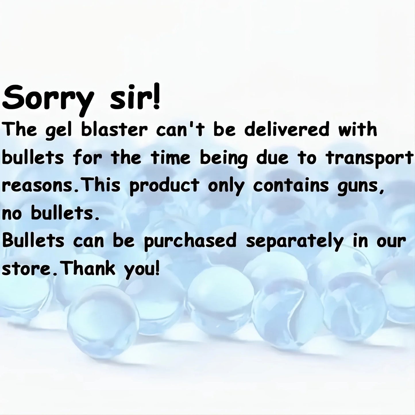 Electric Gel Gun in Transparent Black! Fully Automatic Splatter Ball Toy, Perfect for Outdoor Shooting Games (No Bullets)