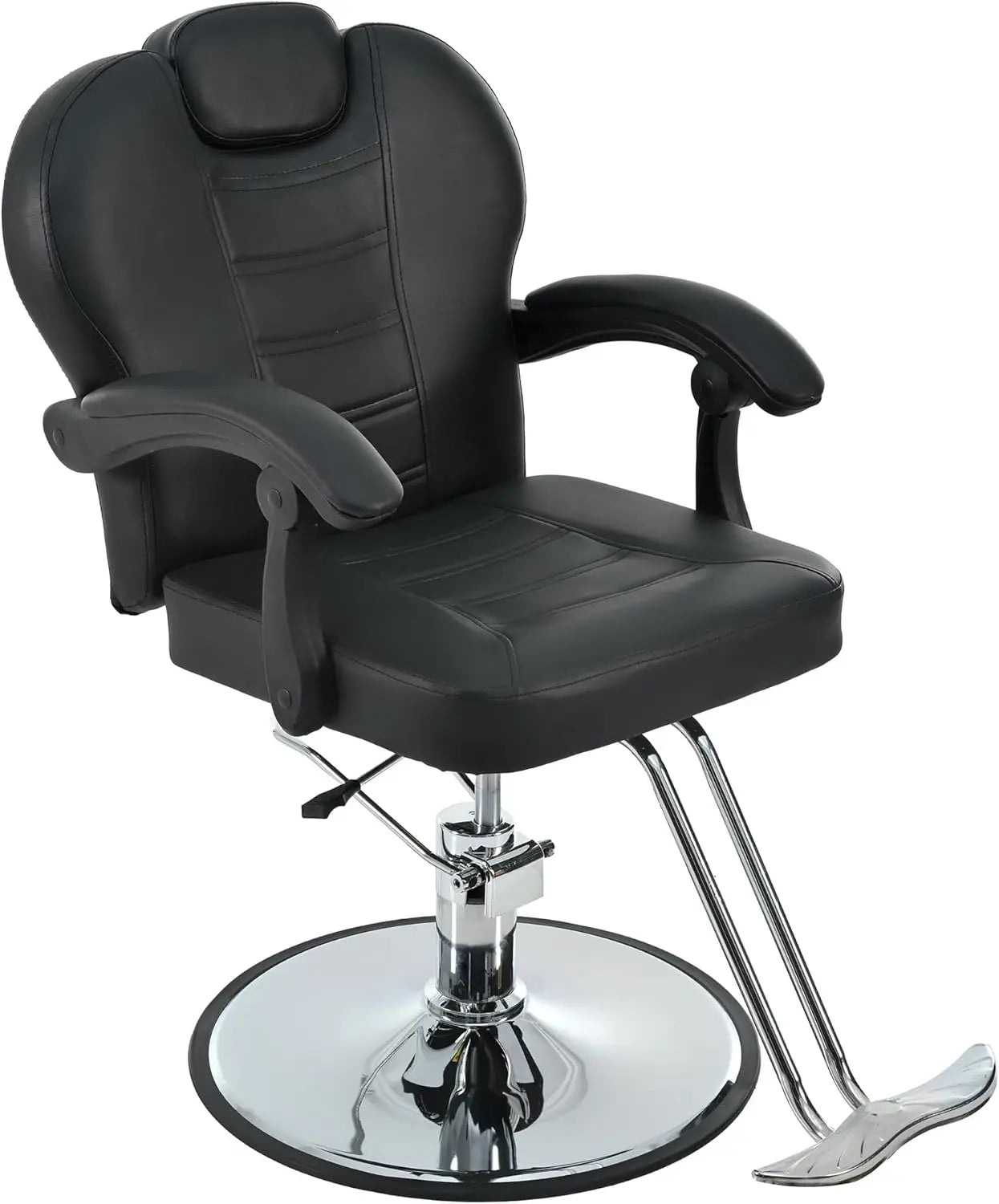 Reclining Barber Chair,Heavy Duty Beauty Shampoo Barbering Chair ReclineHeight Adjustable, Load Capacity FREE Shipping