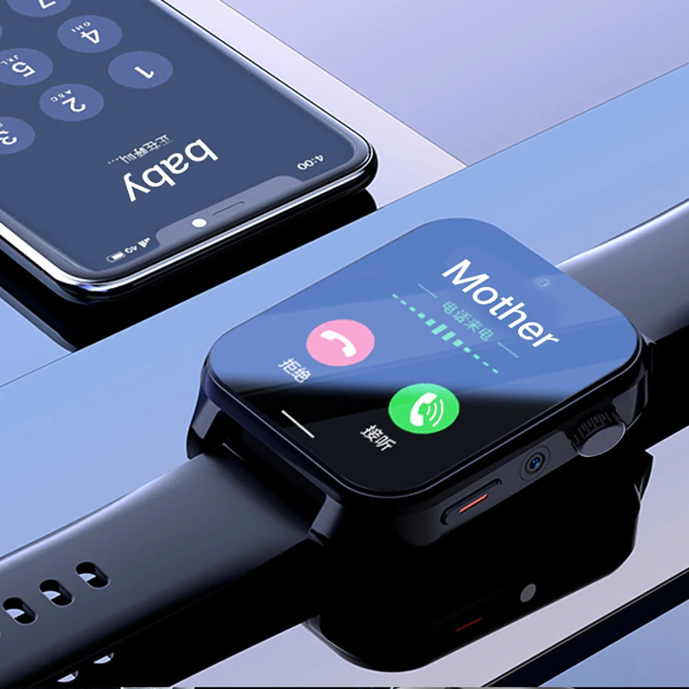 2025 RAM 4GB ROM 64GB 1.99 Inch 4G Call Smart Watch GPS Wifi SIM Dual Camera Heartrate Testing Waterproof Sports Men Smartwatch