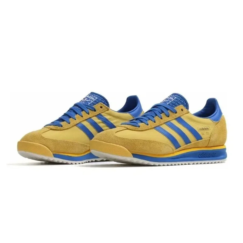 Adidas Originals SL 72 RS Yellow Blue Retro Casual Men Women Running Shoes Unisex Outdoor Athletic German Training Free Shipping