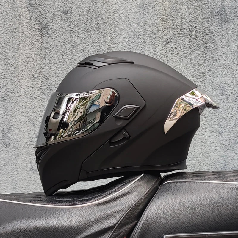 Motorcycle helmets Double Visors Modular Flip Up helmet DOT approved Full face casque moto racing Motocross helmet DOT