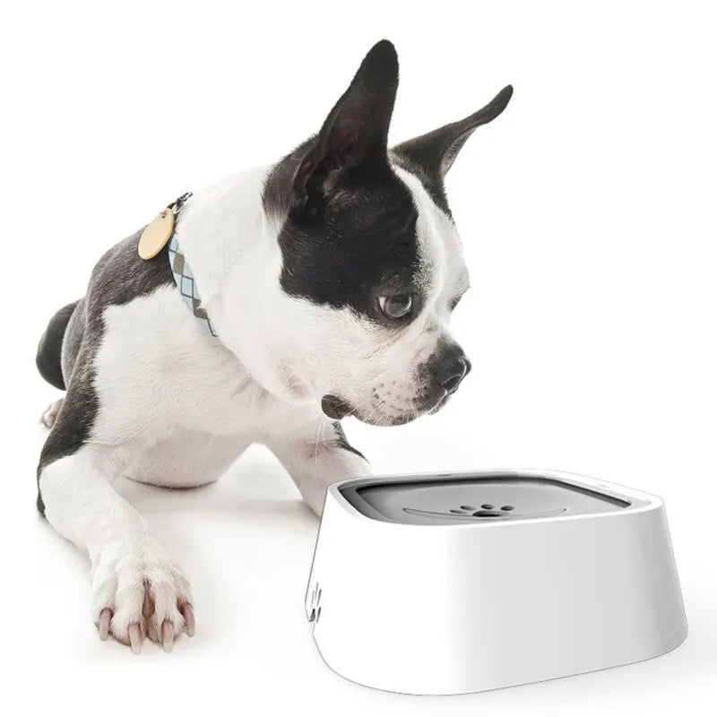 1.5L Dog Drinking Water Bowls Floating Non-Wetting Mouth Cat Slow Anti-Overflow Water Feeding Dispenser Large Capacity FREE Shipping