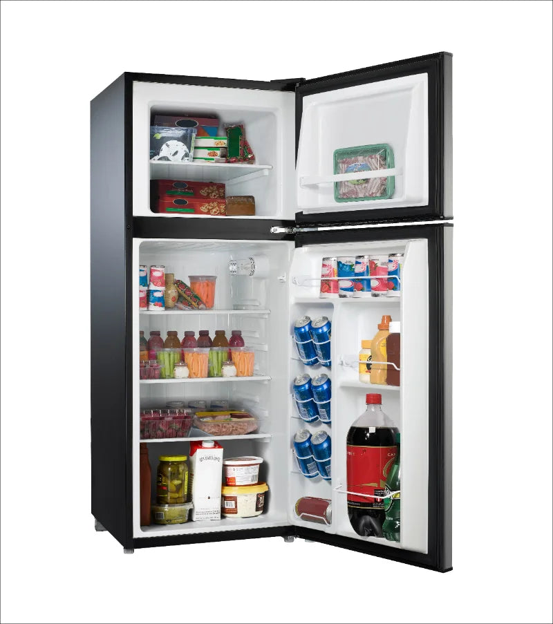 Galanz 4.6. Cu ft Two Door Mini Refrigerator with Freezer, Stainless Steel FREE Shipping