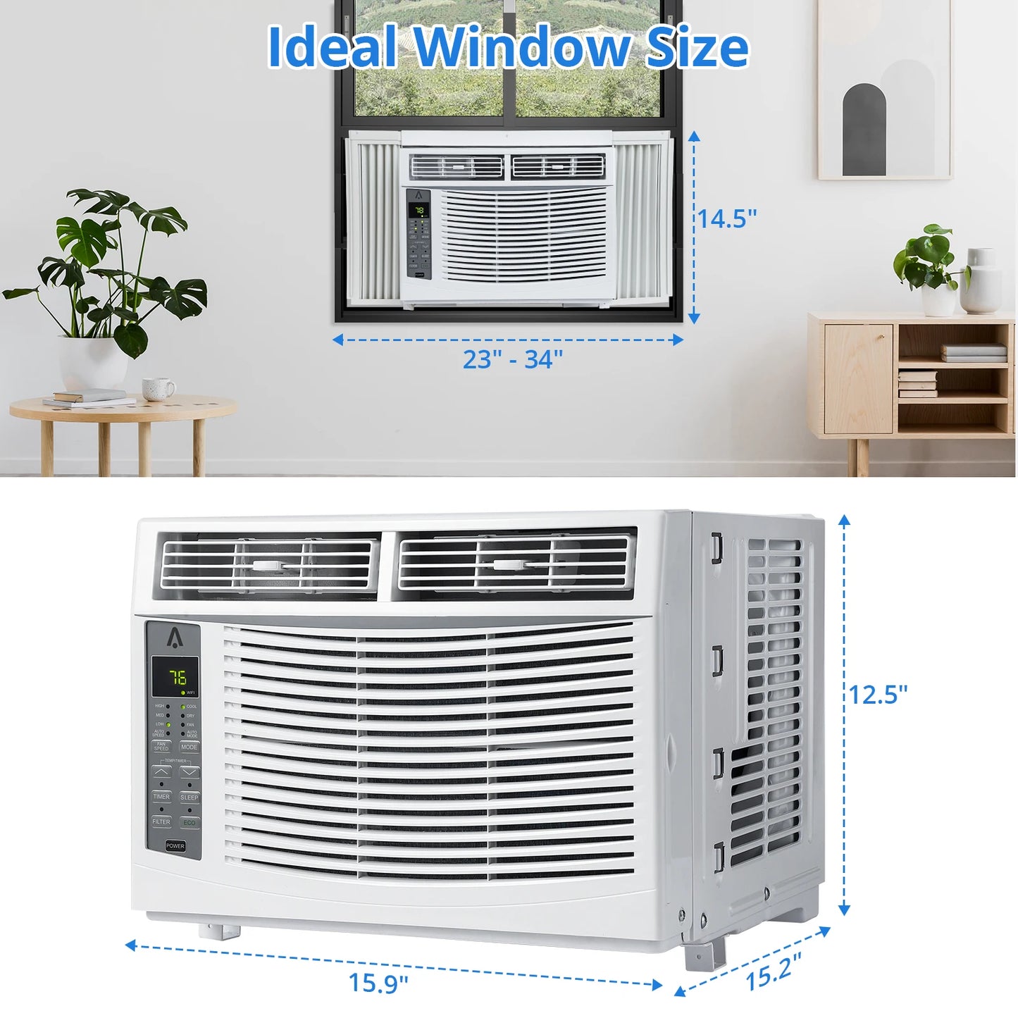 1 Abs Window Air Conditioner Fixed Frequency 6000 Btu Free Shipping