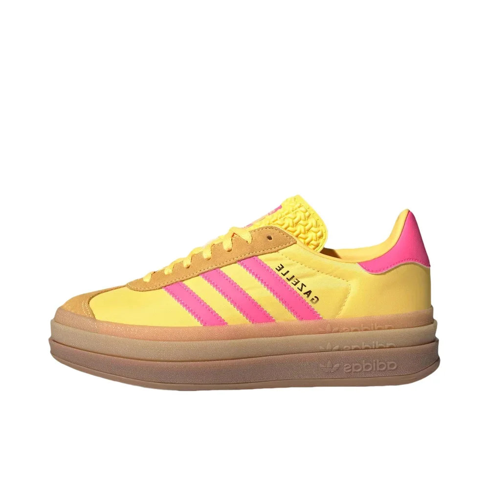 Adidas Originals Gazelle Bold Women Indigo White Fashion Classic Thick Platform Non-slip Height Increase Board Shoes Free Shipping