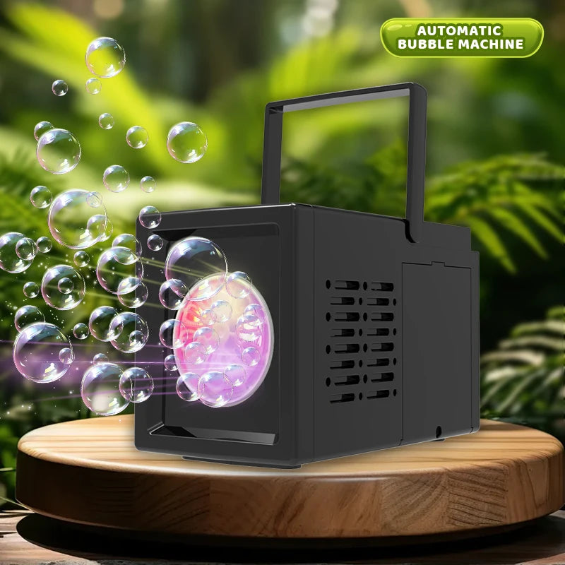 10 hole handheld portable stage bubble machine outdoor toy parent-child interactive game without battery and bubble water FREE Shipping