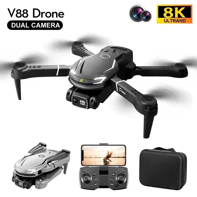 For Xiaomi V88 Drone 8K 5G GPS Professional HD Aerial Photography Remote Control Aircraft HD Dual Camera Quadcopter Toy UAV FREE Shipping