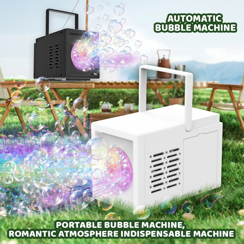 10 hole handheld portable stage bubble machine outdoor toy parent-child interactive game without battery and bubble water FREE Shipping