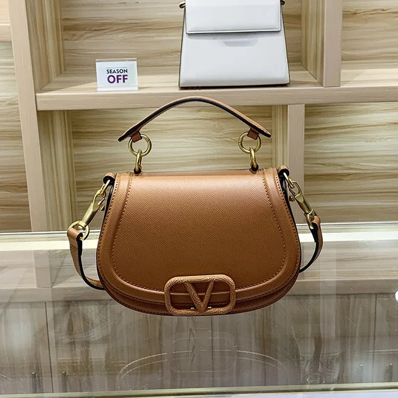 Crossbody Bag High-end Feel Niche Design Saddle Bag Underarm Handbag Single Shoulder Slant Crossbody