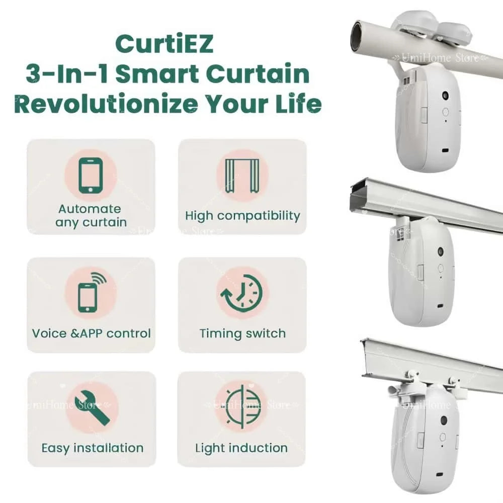 Smart Curtain Robot with Tuya APP Contral WiFi Automatic Intelligent Curtain Companion No Track ZigBee Electric Curtain Motor FREE Shipping