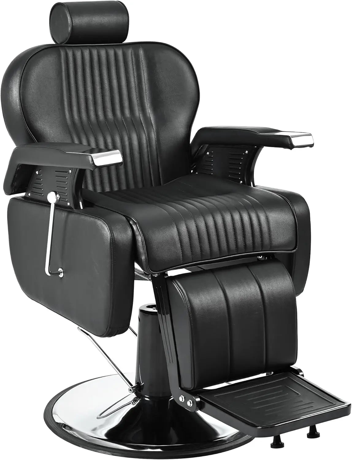 Reclining Barber Chair,Heavy Duty Beauty Shampoo Barbering Chair ReclineHeight Adjustable, Load Capacity FREE Shipping